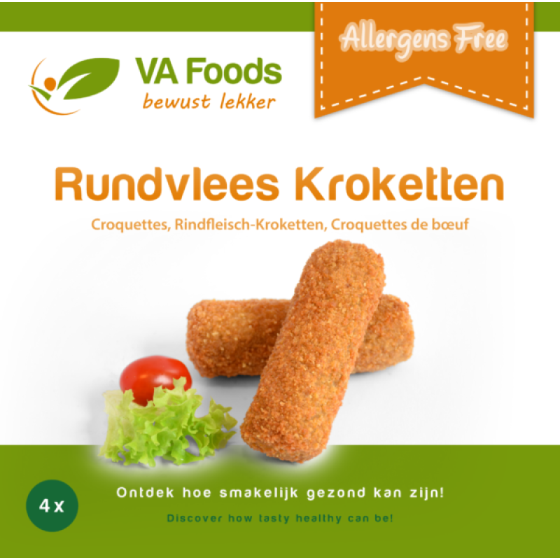 Rundvleeskroketten 80 gram (allergeenvrij)